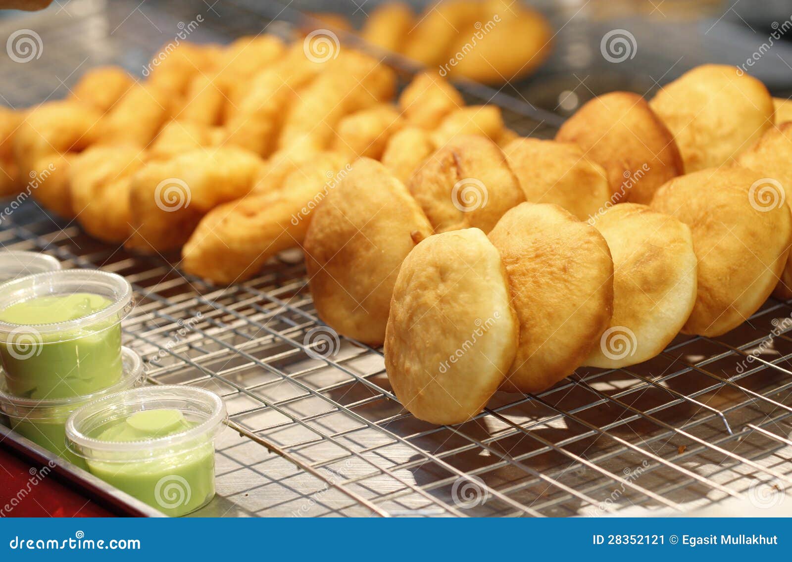 Deep Fried Flour Stick,Pathongo Stock Image Image of fried, asian