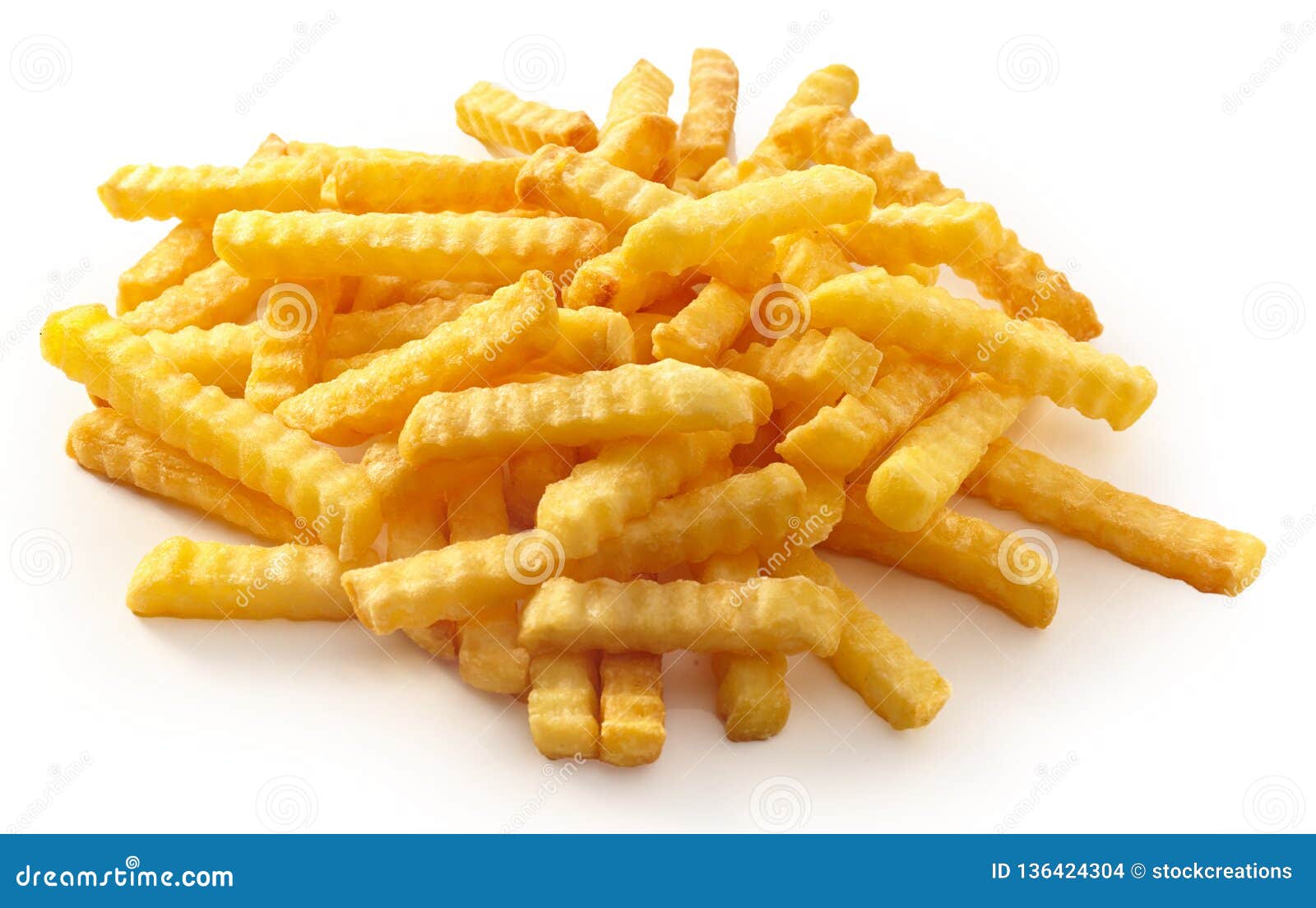 Deep Fried French Fries with Ripple Stock Photo Image of pommes