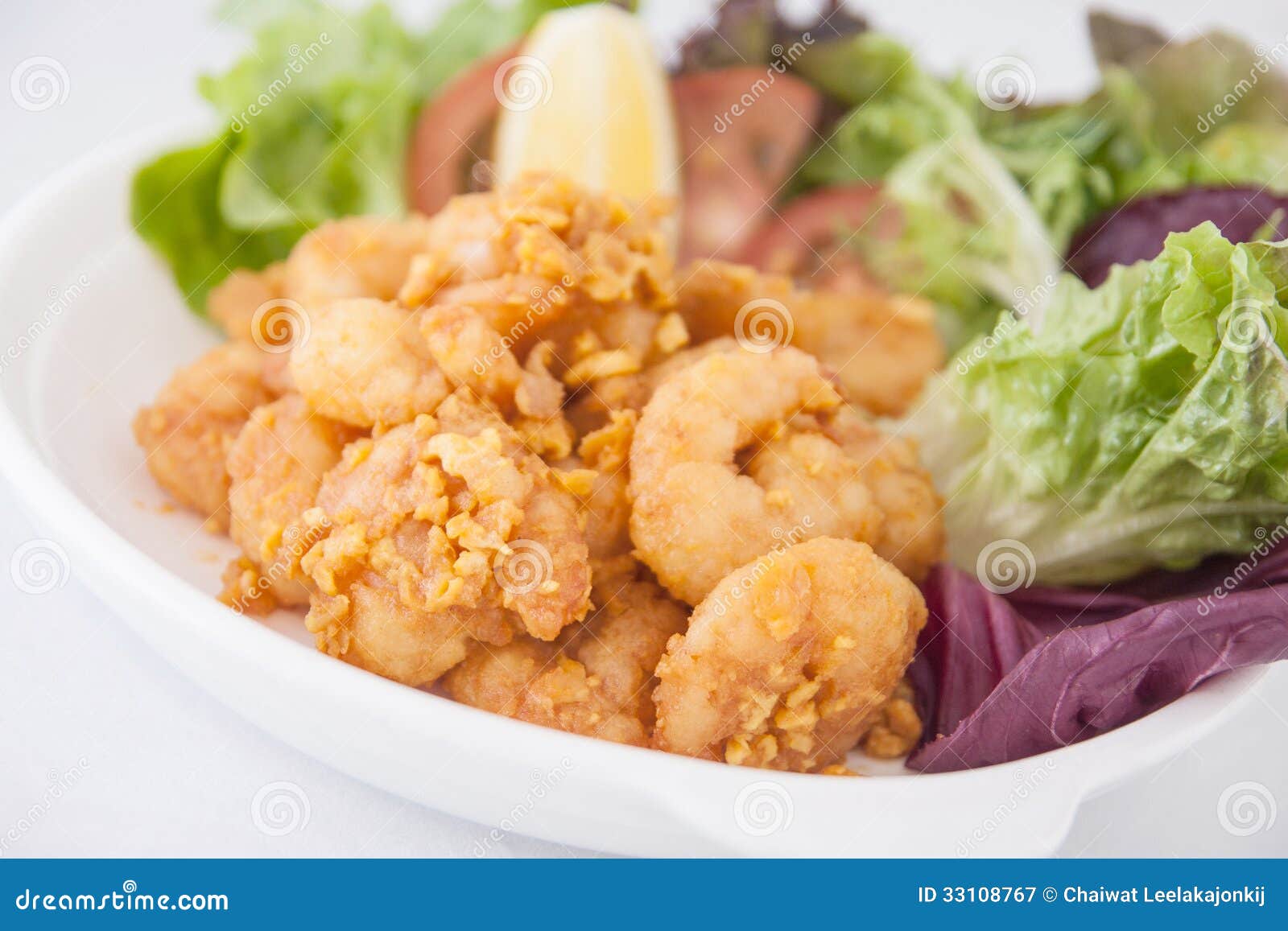 Deep fried garlic prawns stock image. Image of gastronomy 33108767