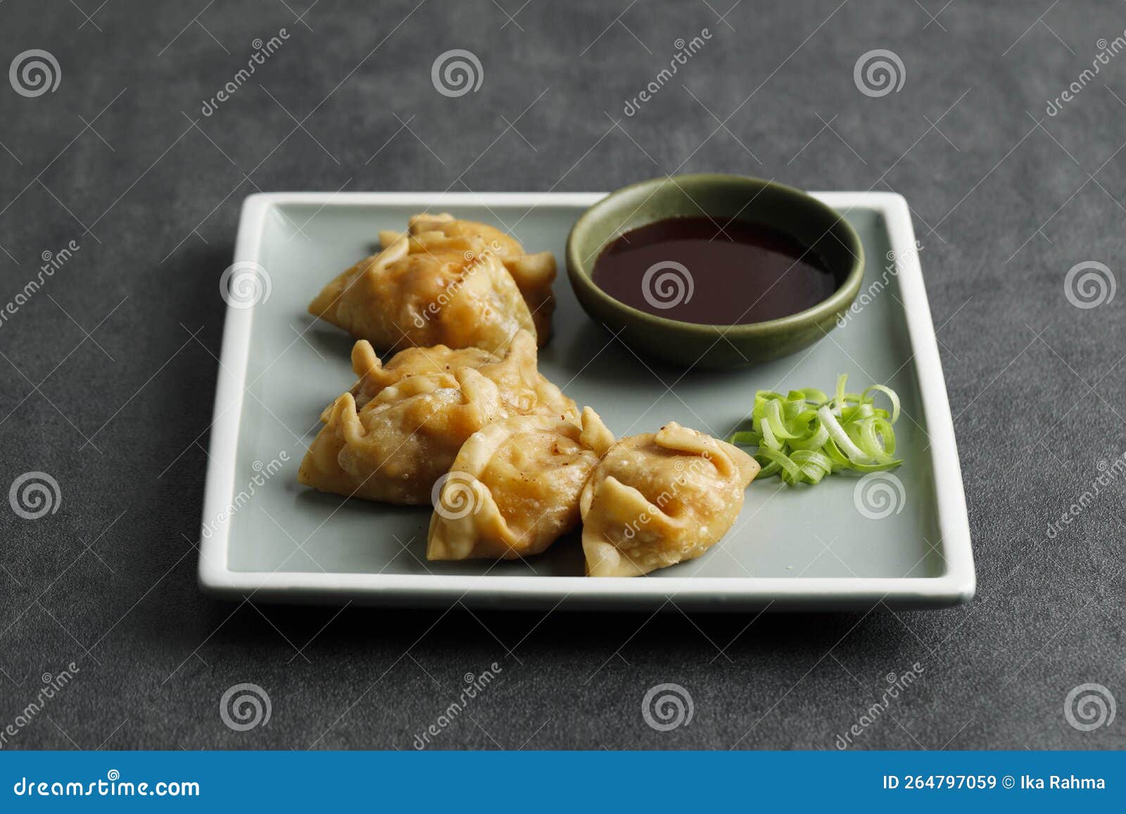 Deep Fried Gyoza Crispy Chinese Dumpling Stock Image Image of chinese