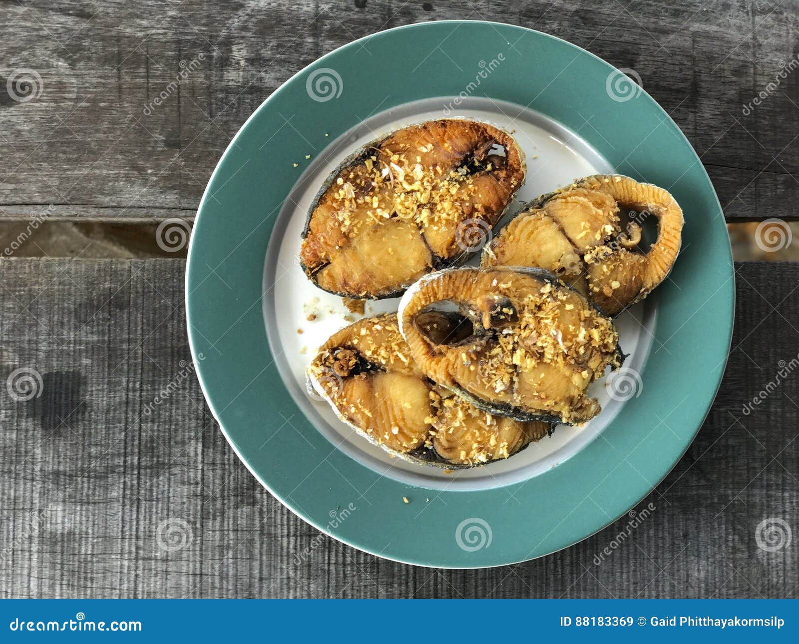 Deep Fried IndoPacific King Mackerel Fish Stock Image Image of indo