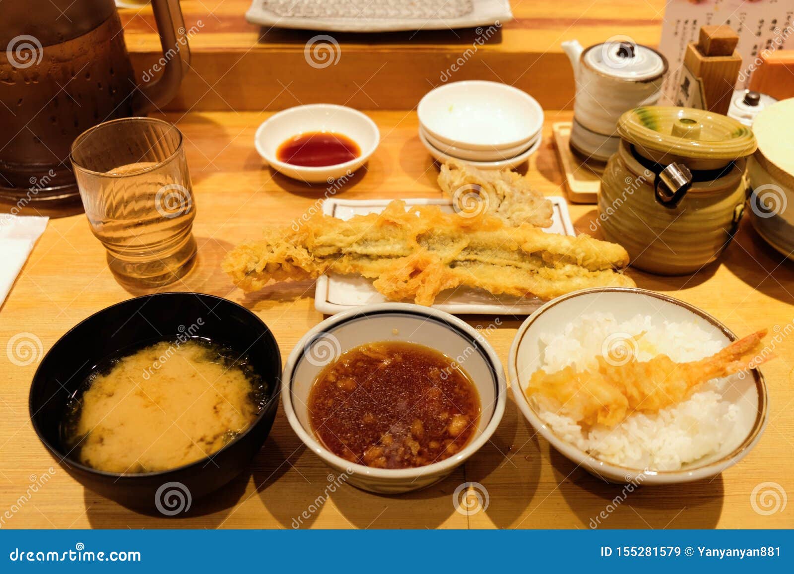 Deep Fried Japanese Meal Set Stock Image Image of meal, delicious