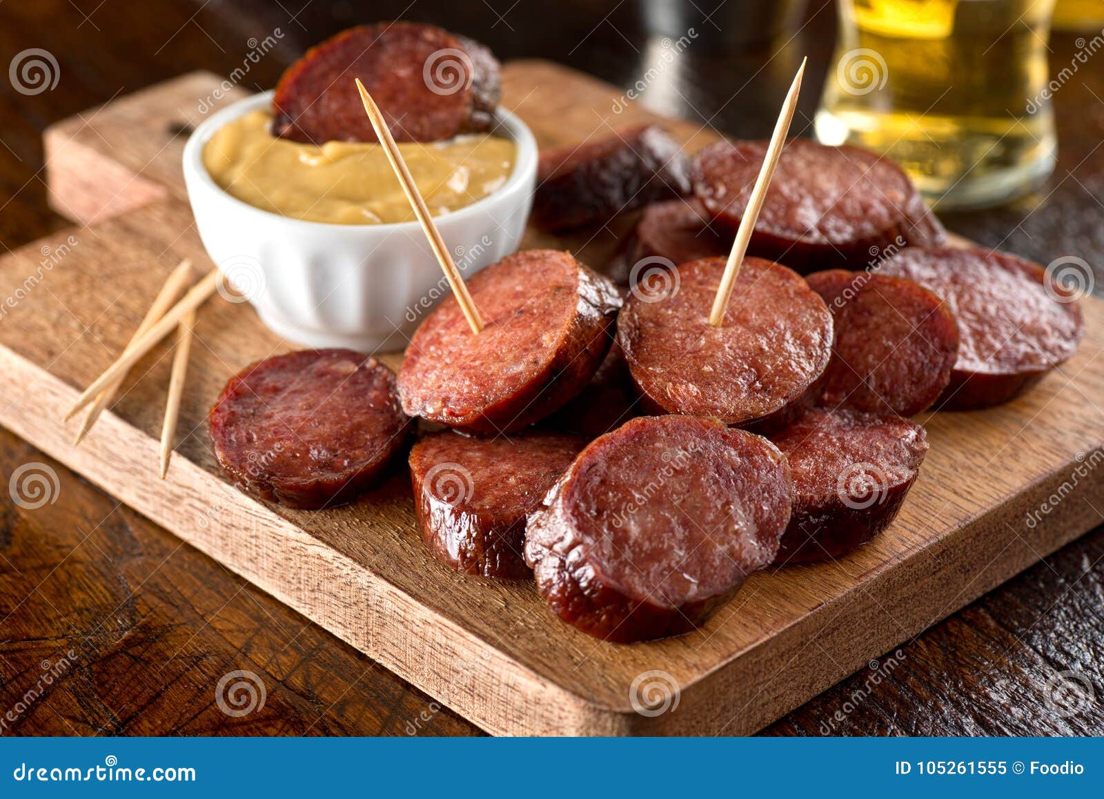Deep Fried Pepperoni stock image. Image of wood, tasty 105261555