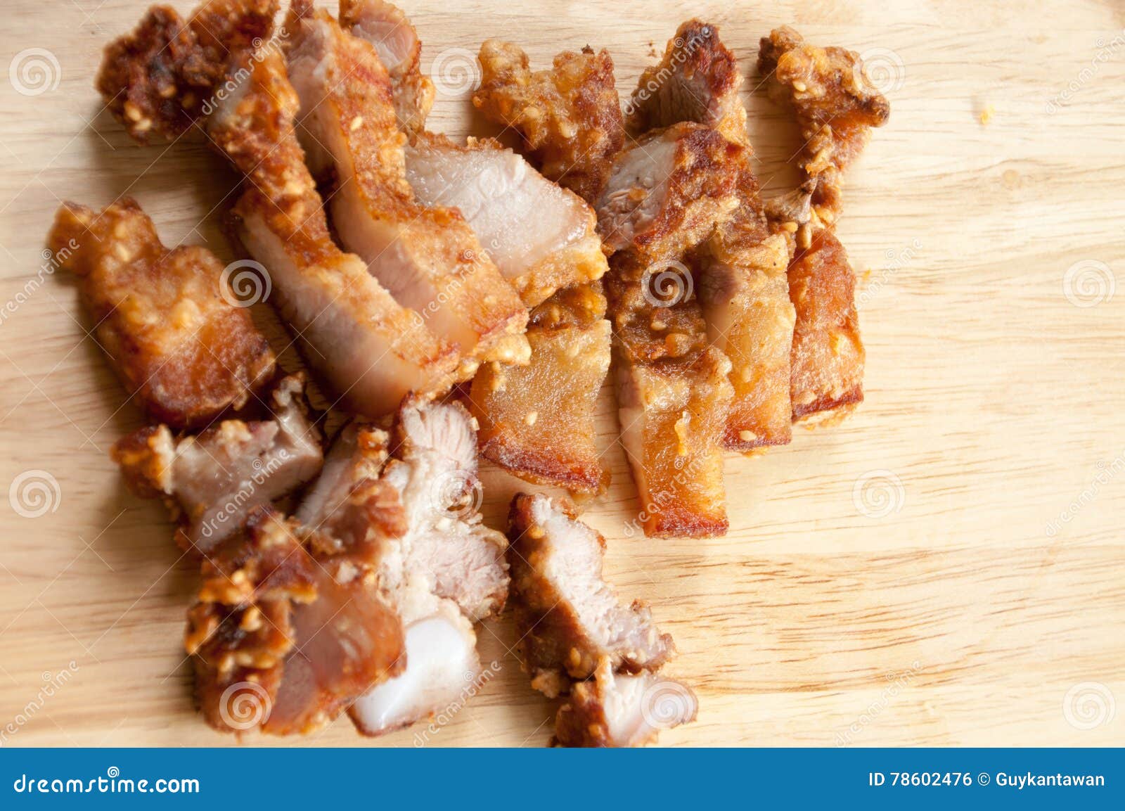 Deep fried pork belly stock photo. Image of deep, cooking 78602476