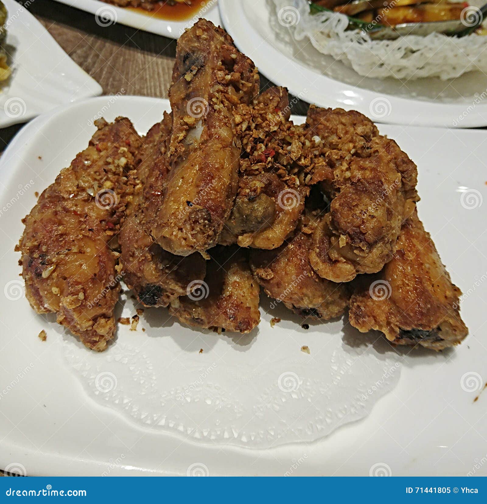 Deep fried pork rib stock image. Image of fried, juicy 71441805