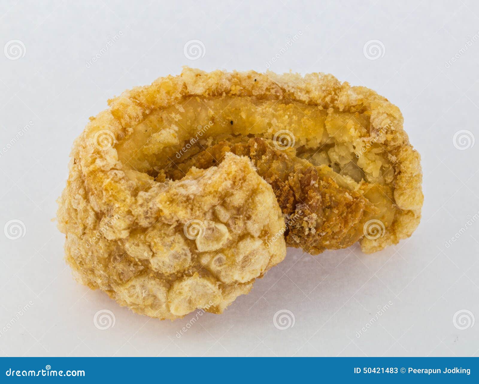 Deep Fried Pork Skin Snacks , Thai Style Food Stock Image Image of
