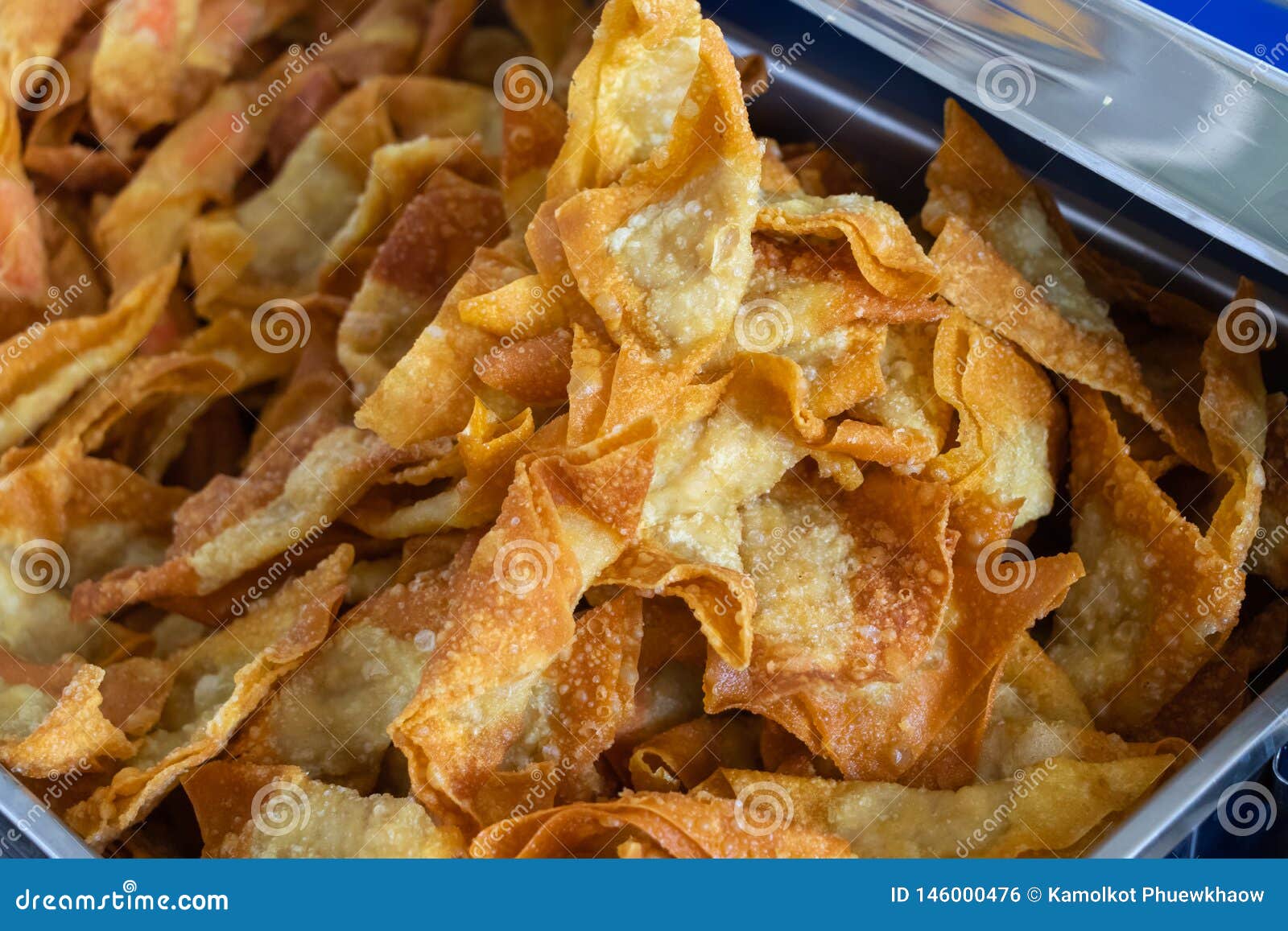 Deep Fried Pork Wonton or Fried Dumplings Stock Photo Image of food