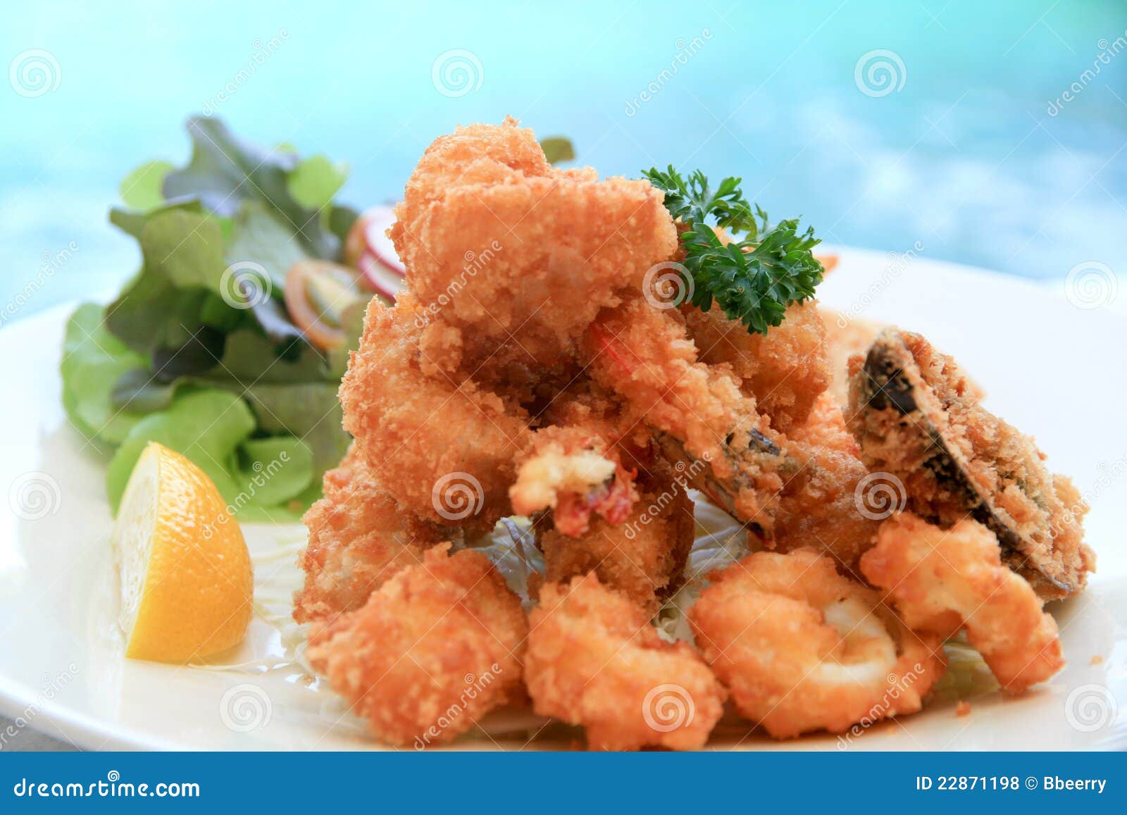 Deep fried Seafood stock photo. Image of asian, fried - 22871198