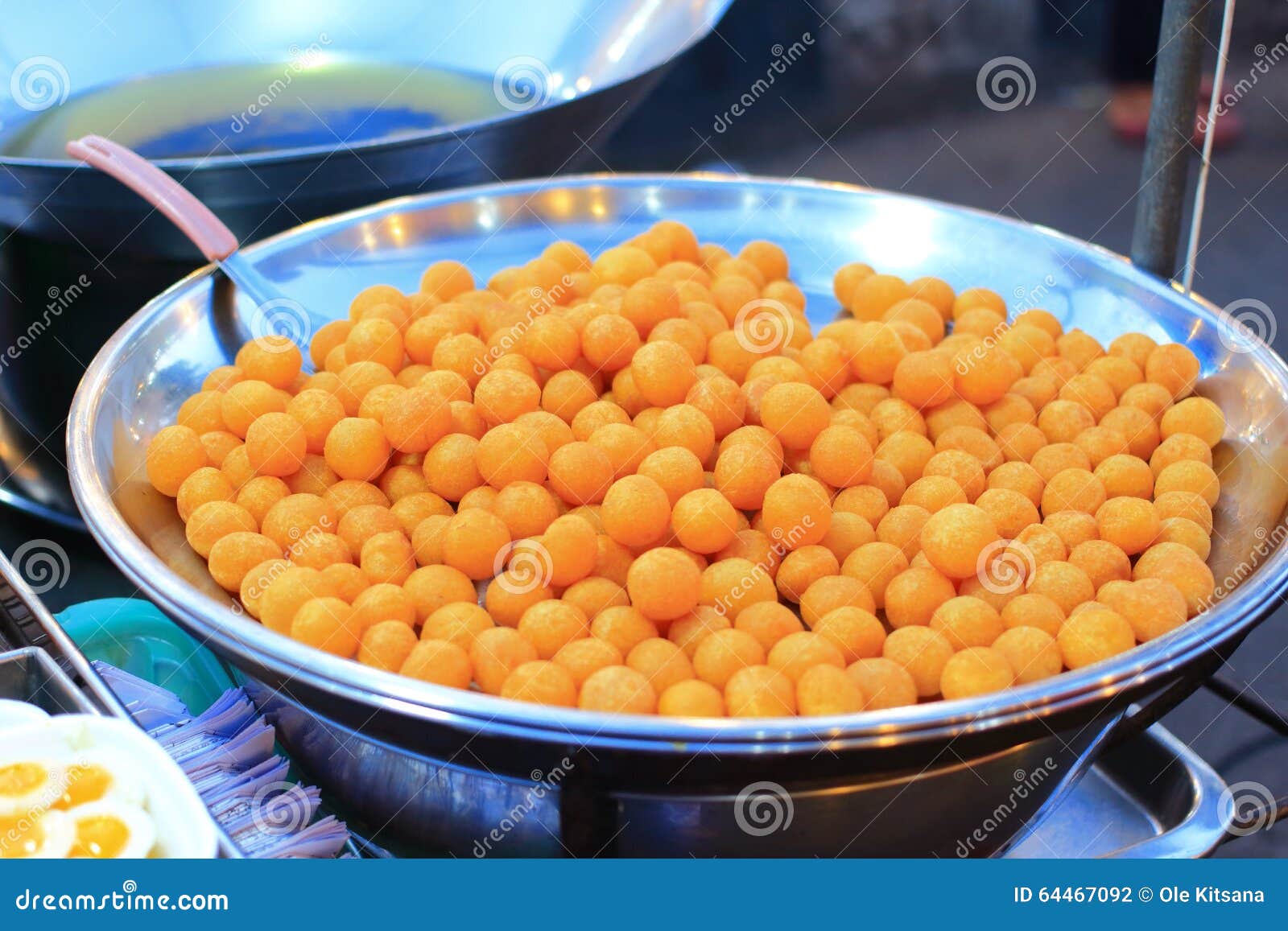 Deep Fried Sweet Potato Ball Stock Photo Image of sweet, fried 64467092