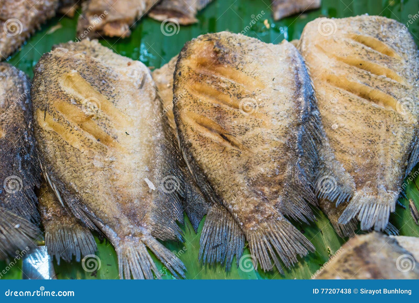 Deep Fried Tilapia and Carp Stock Photo Image of meal, dinner 77207438