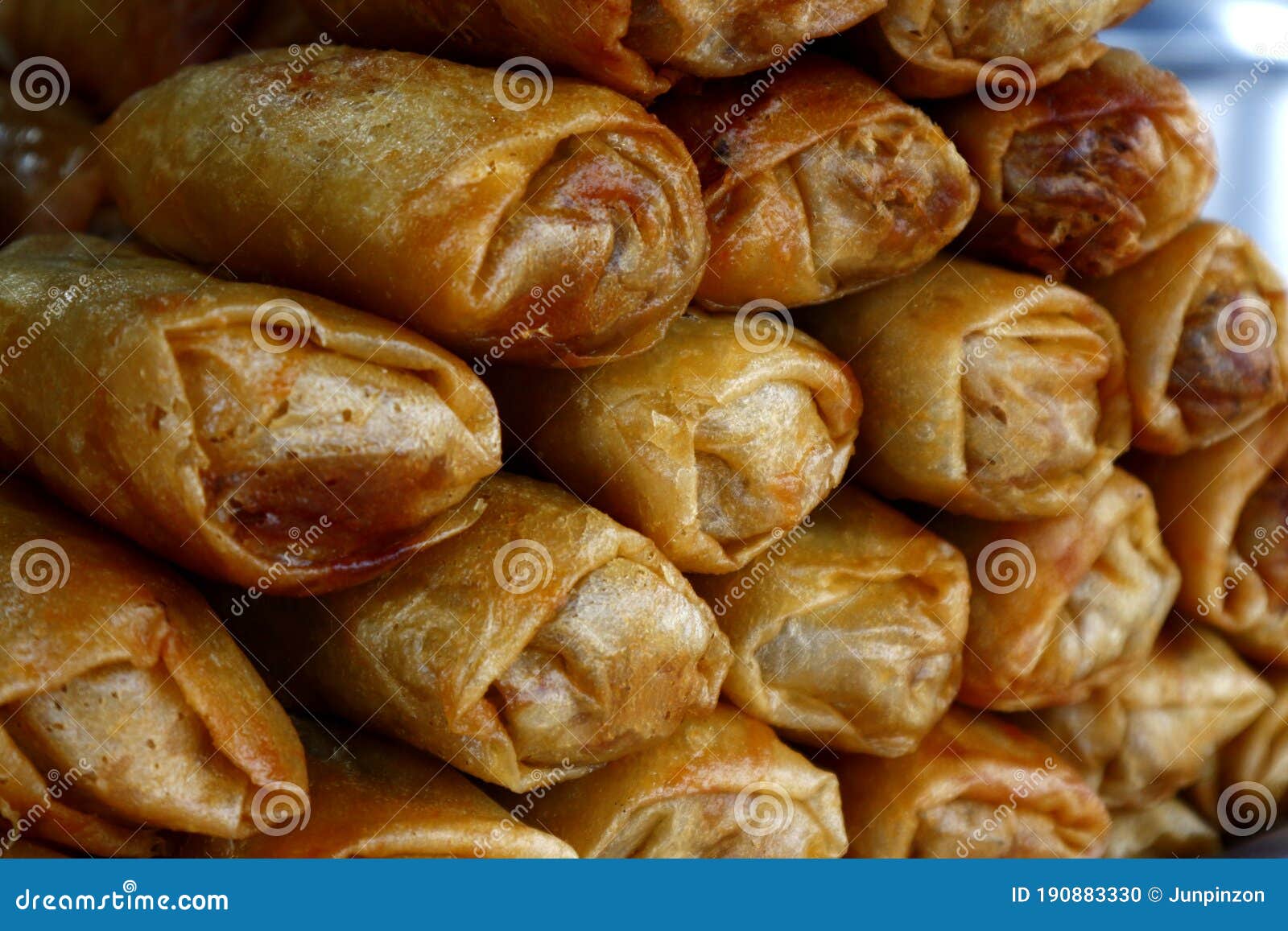 Deep Fried Vegetable Spring Roll Stock Photo Image of dish, crispy 190883330