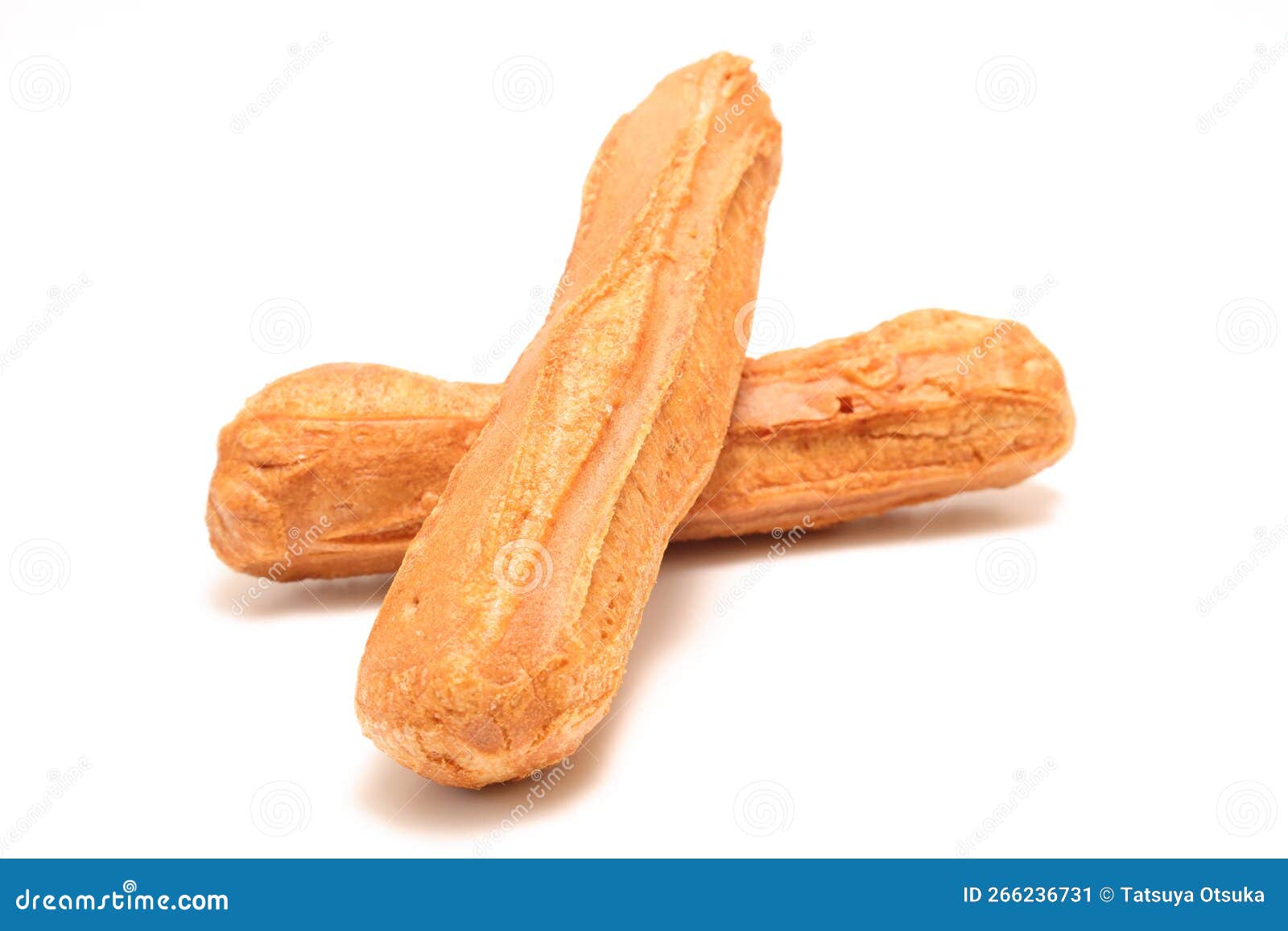 Deepfried,wheat Gluten Isolated on a White Background. Stock Image