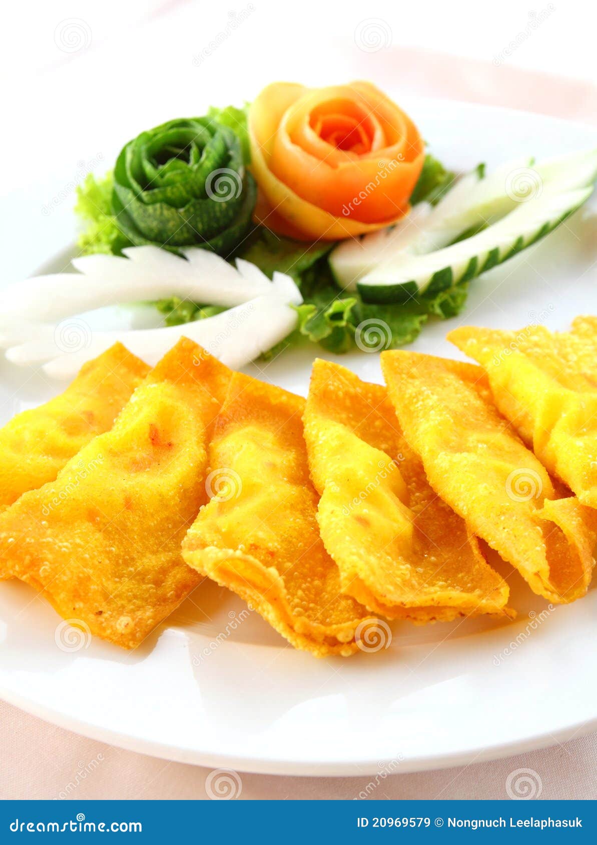 Deep Fried Wonton or Dumpling Stock Image Image of cooking, dish