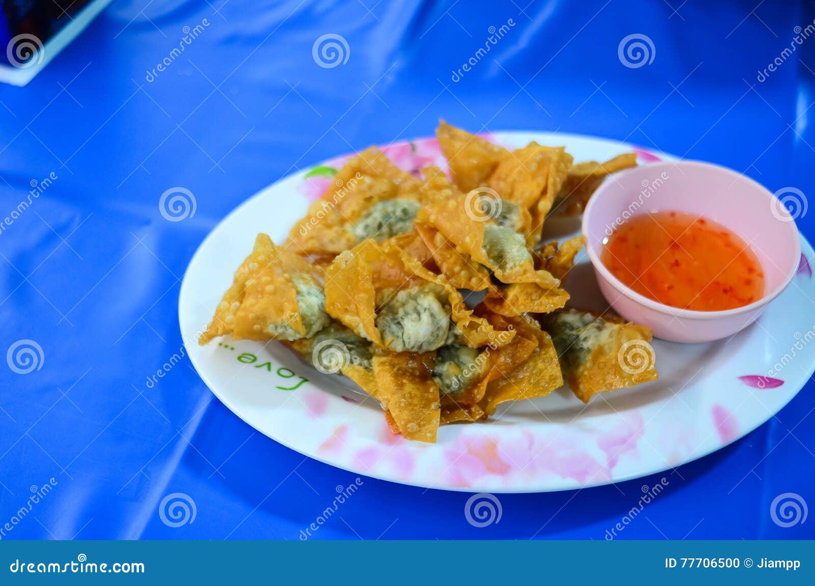 Deep Fried Wonton Fried Shrimp Dumplings Stock Photo Image of meal