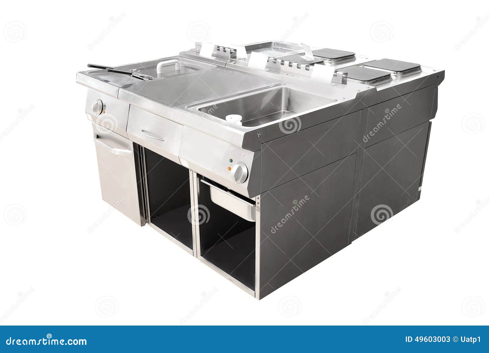 Deep Fryer and Restaurant Stove Stock Image Image of dirty