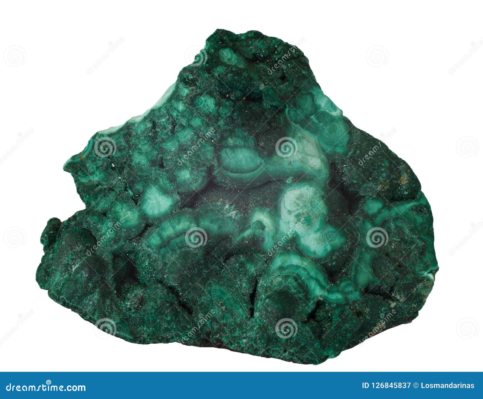 Organo golpear ir a buscar Deep Green Malachite Mineral Isolated Stock Image - Image of petrography,  natural: 126845837