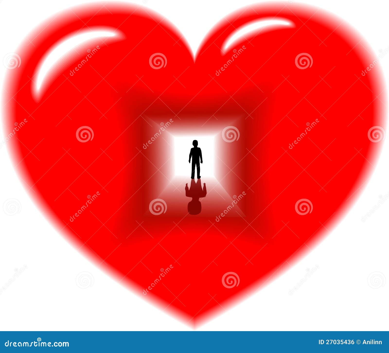 Deep inside the heart stock vector. Illustration of deep 27035436