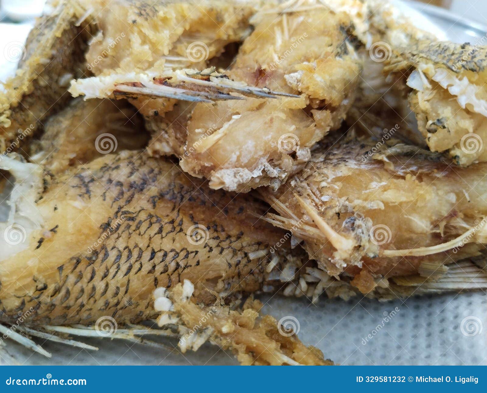 deep oil fried fish home favorite food