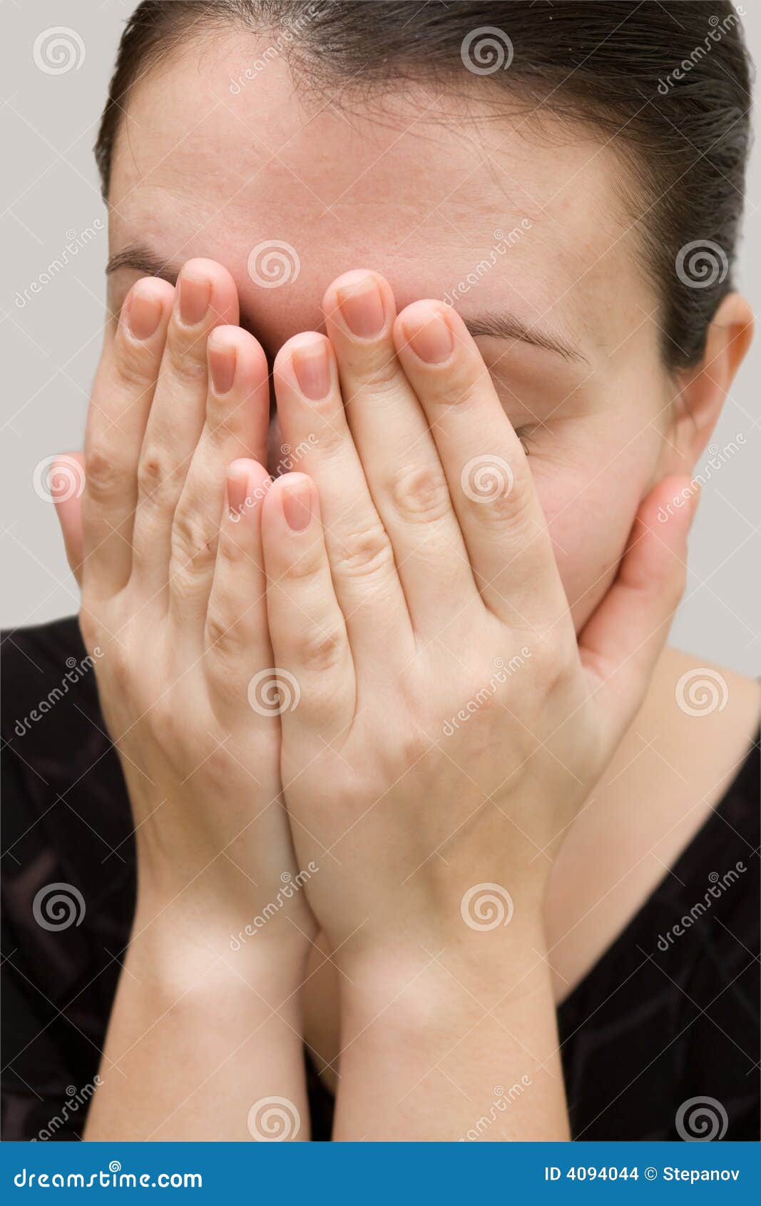 Deep regret stock photo. Image of woman, distraught, person 4094044
