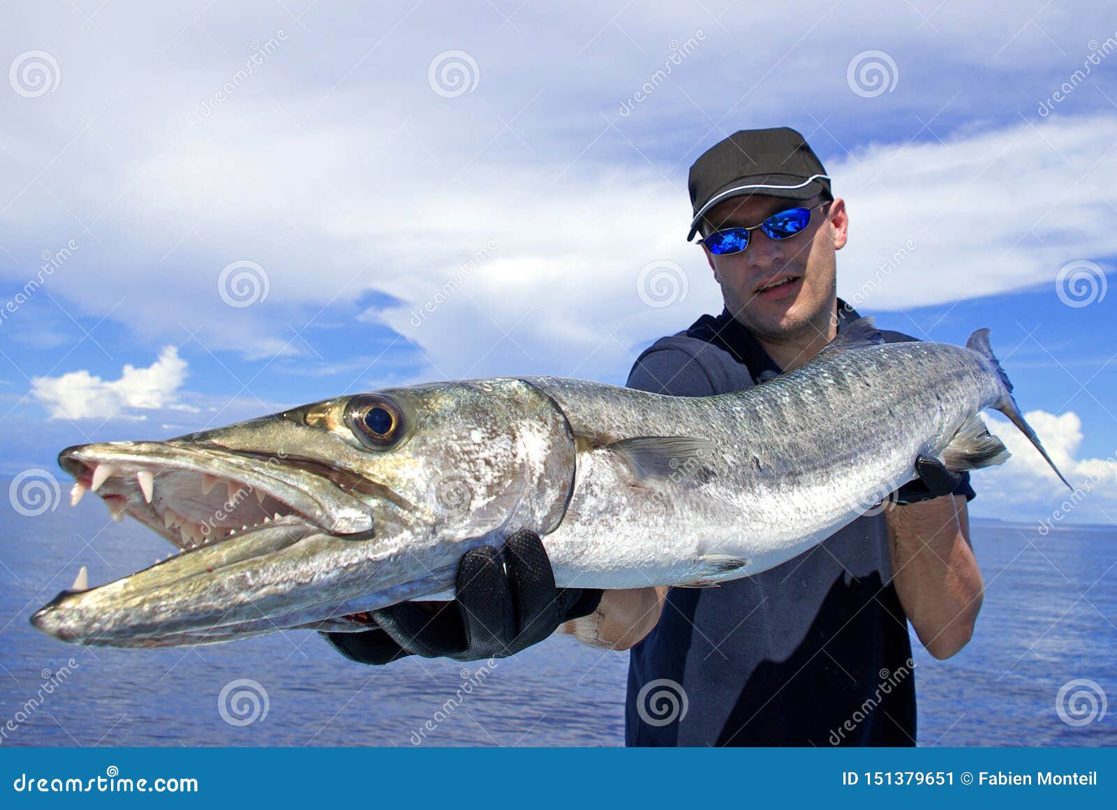 Deep Sea Fishing. Barracuda Stock Image - Image of angler, deep: 151379651