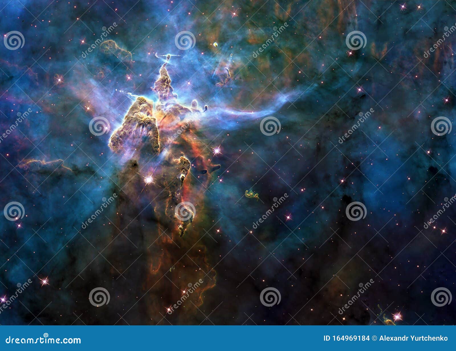 Mystic Mountain of Carina Nebula Stock Photo - Image of constellation