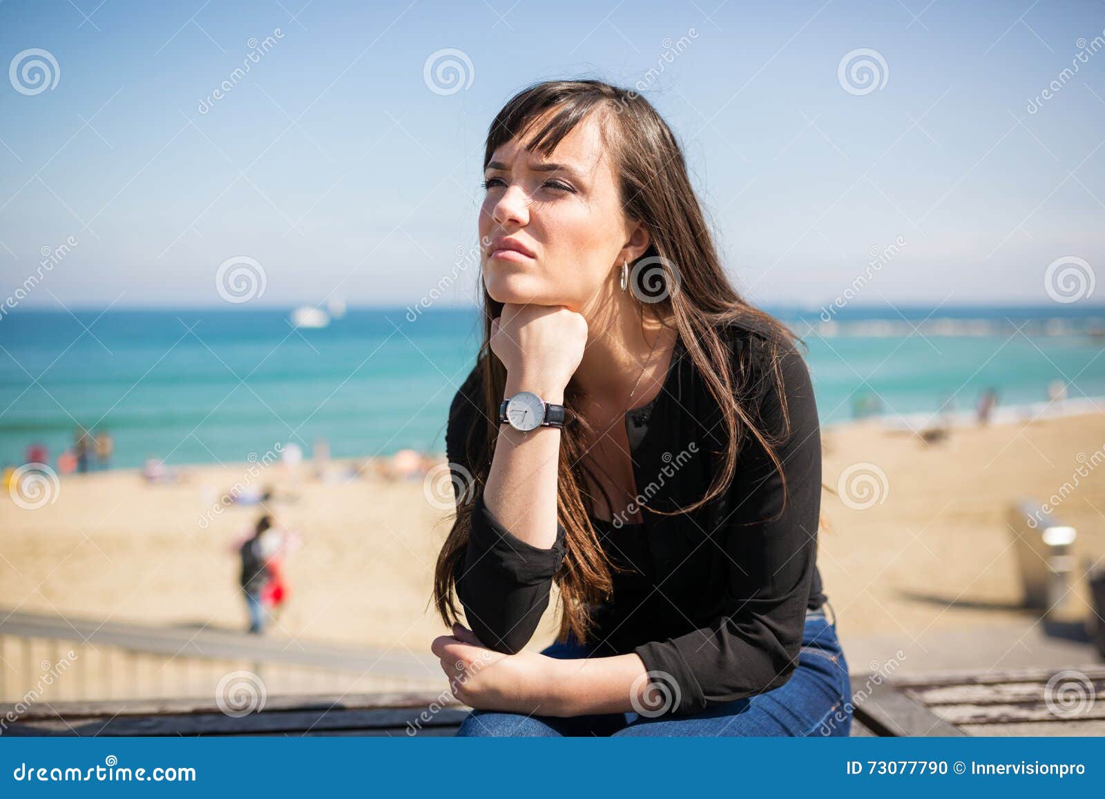 Deep thought stock photo. Image of revery, reverie, reflection ...