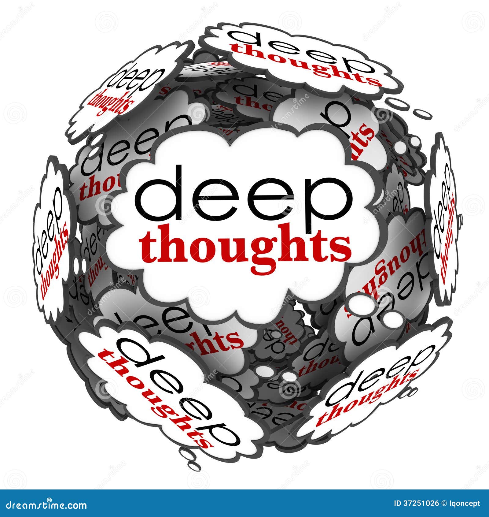 deep thoughts profound important ideas cloud sphere