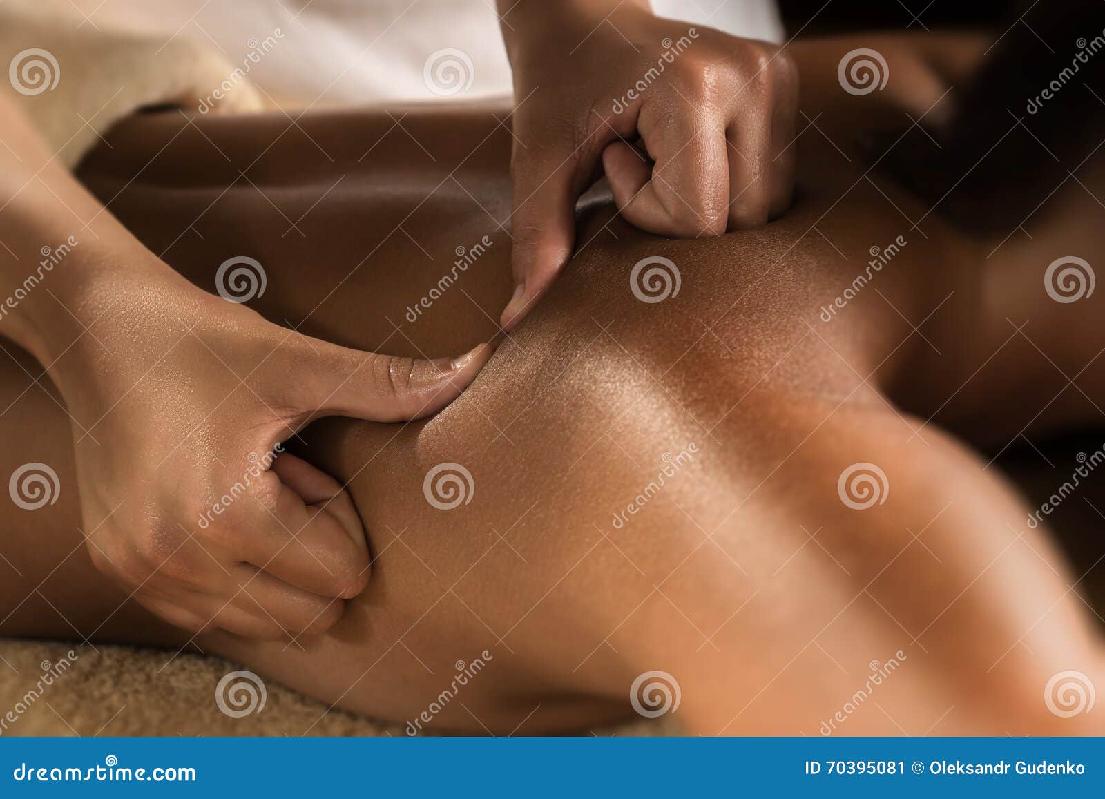 deep tissue massage close up