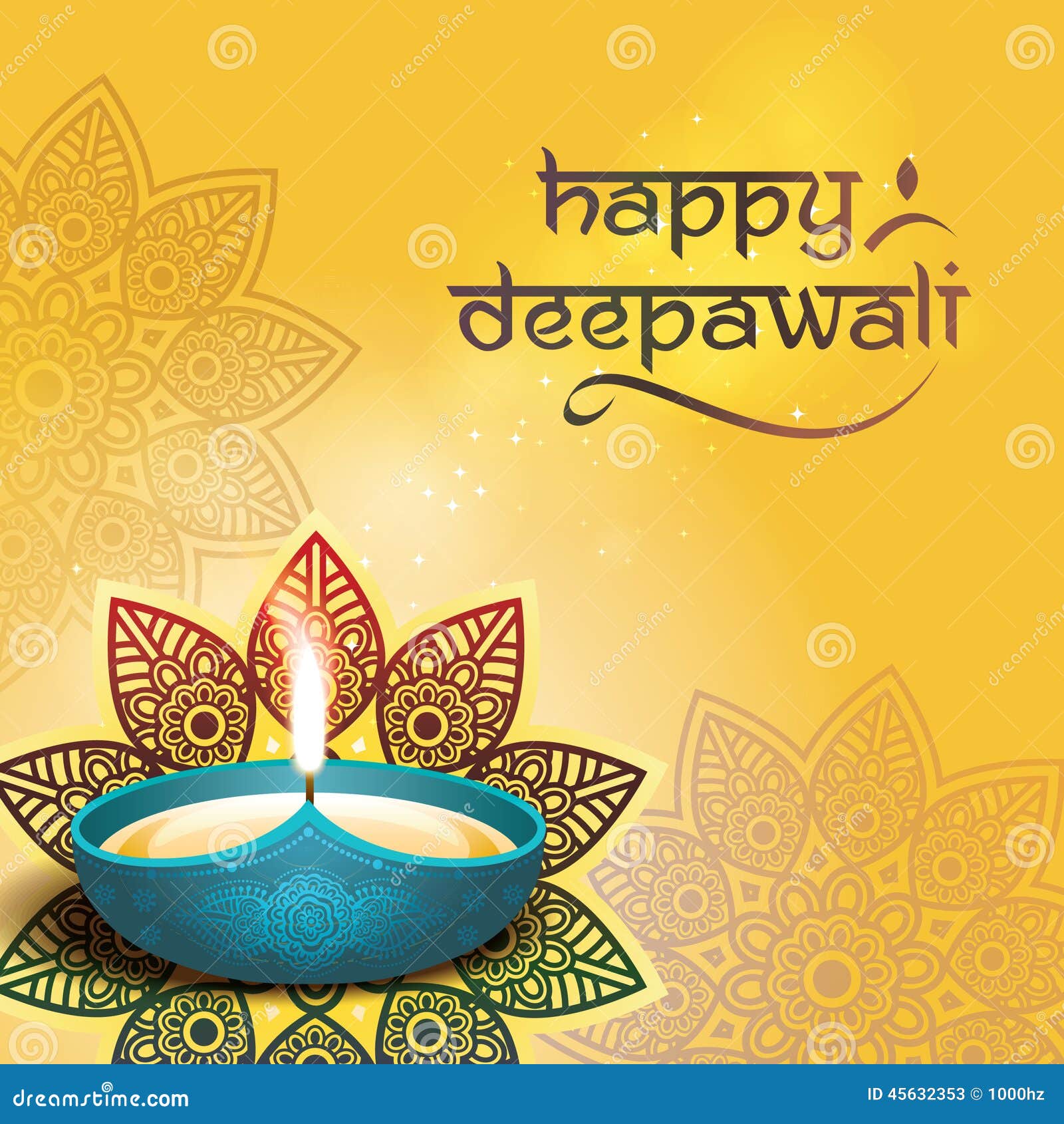 Deepavali festival design stock vector. Illustration of background -  45632353