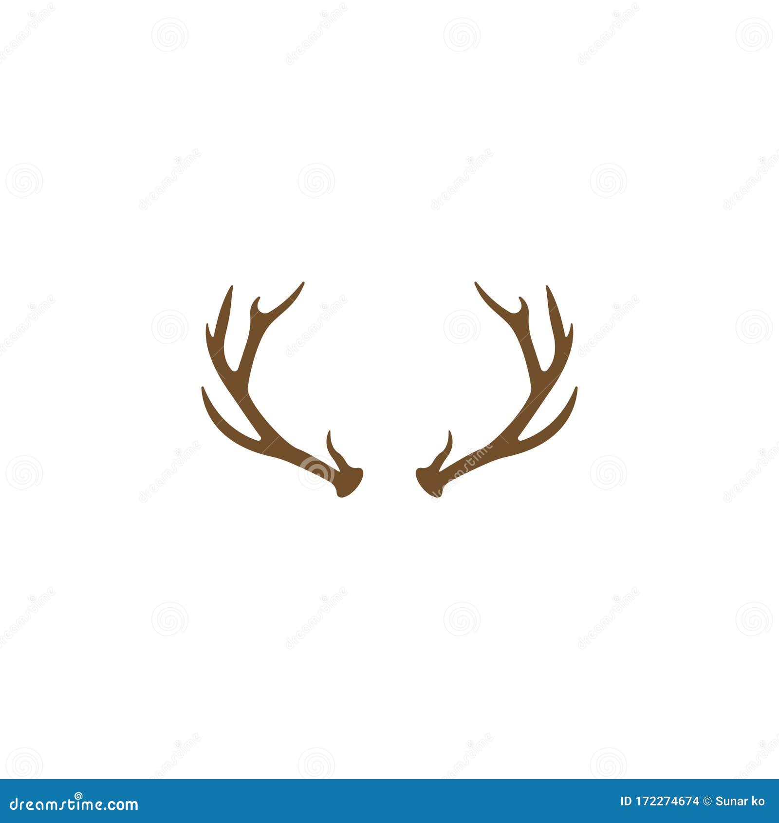 deer antlers logo template  