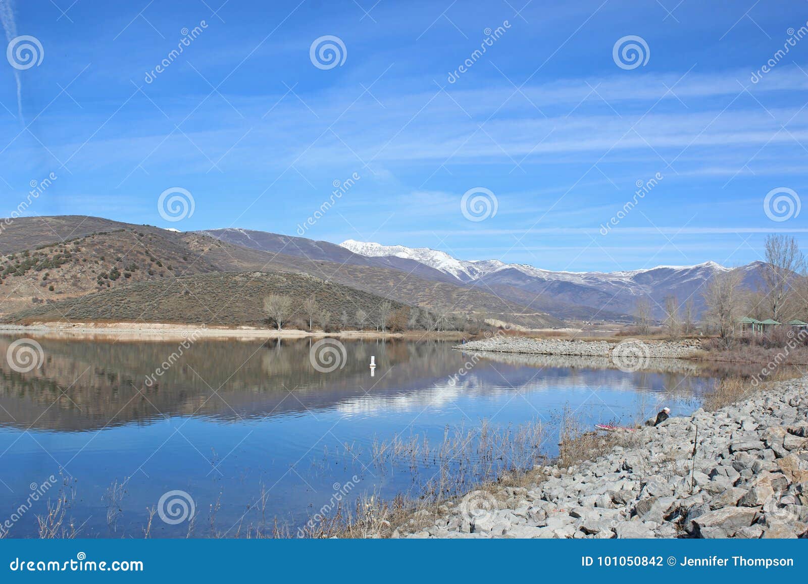Deer Creek reservoir, Utah stock photo. Image of reflected 101050842
