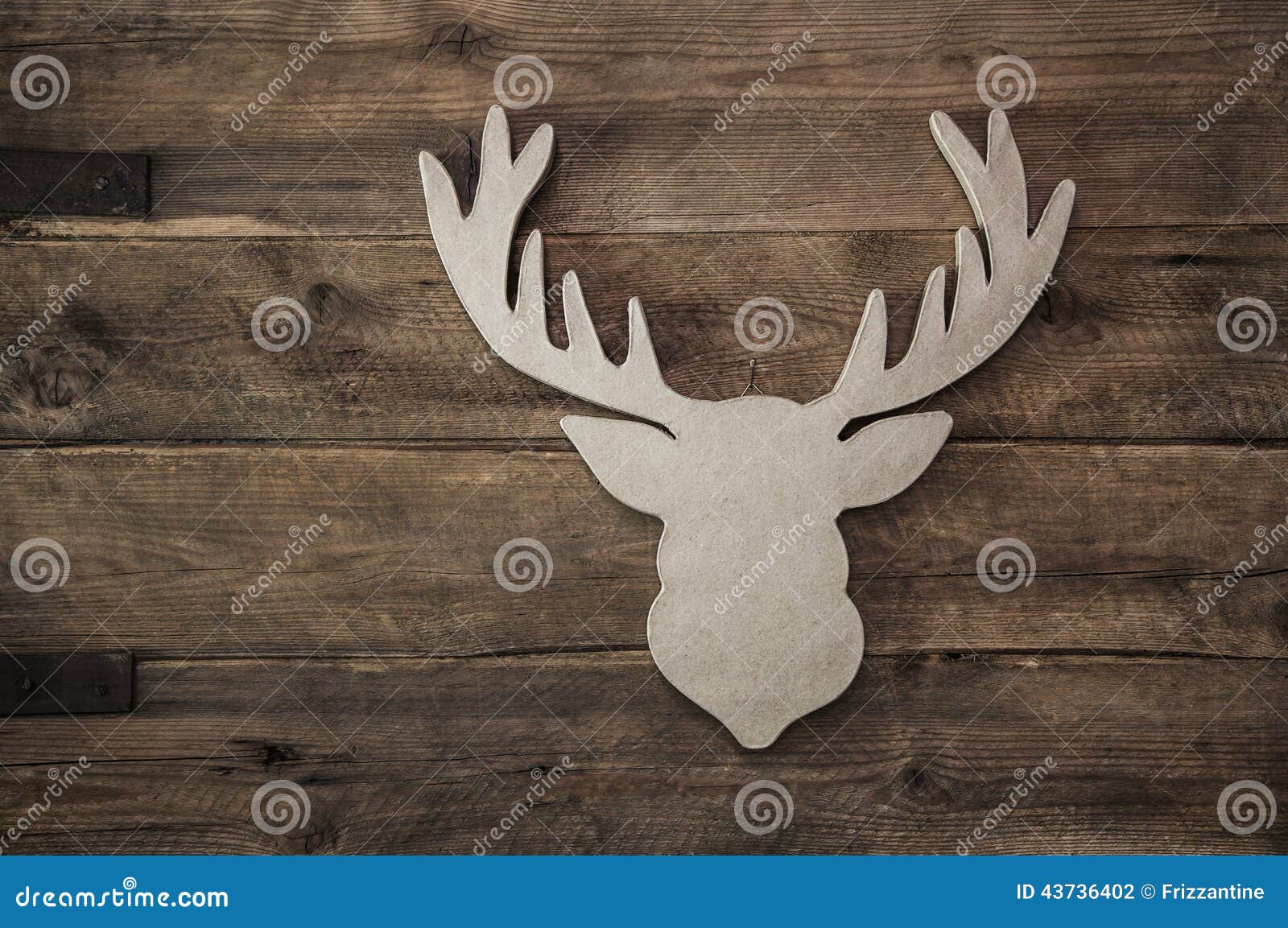 deer head with antler for christmas decoration