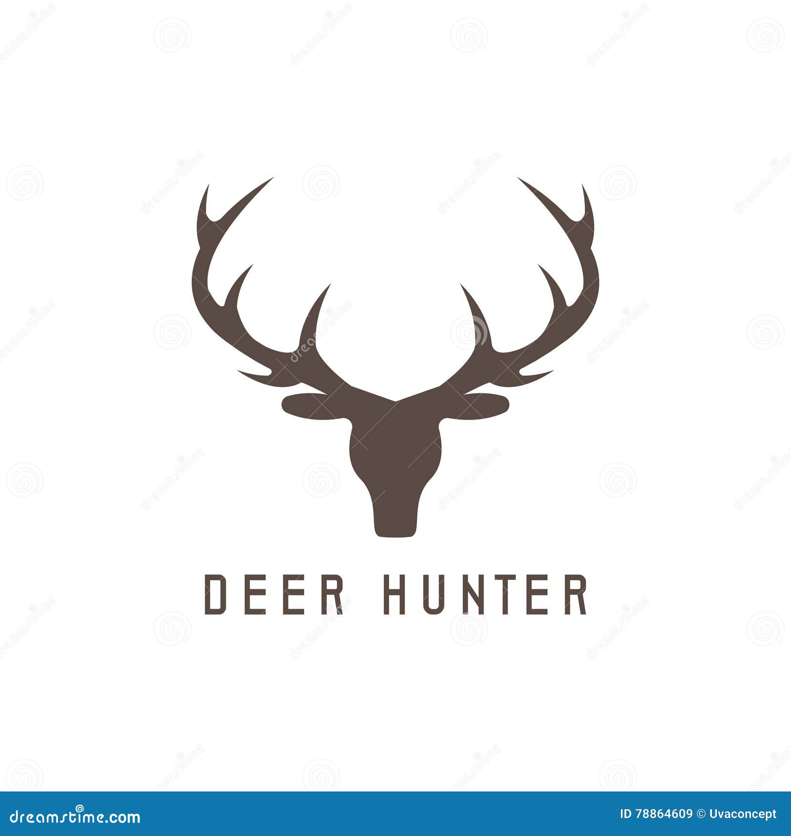 Deer Head Vector Design Template,hunting Stock Vector Illustration of