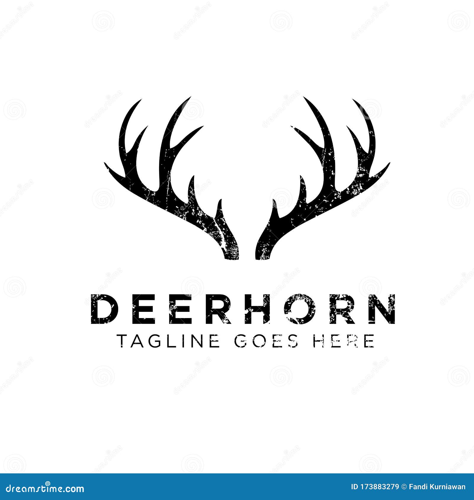 Deer Horn Logo Design Inspiration. Vector Illustration Stock Vector Illustration of isolated