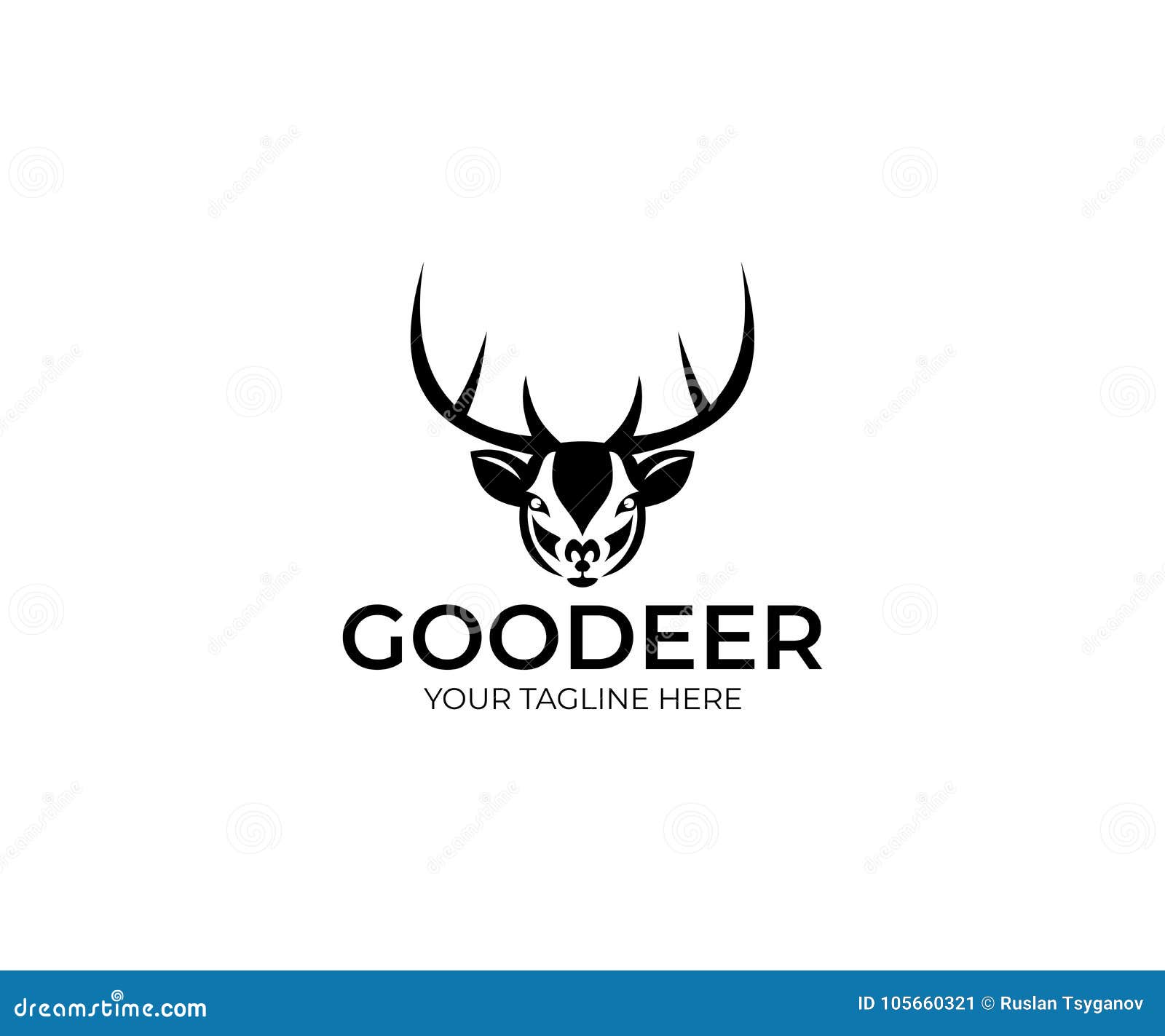 Coues Deer Logo Design
