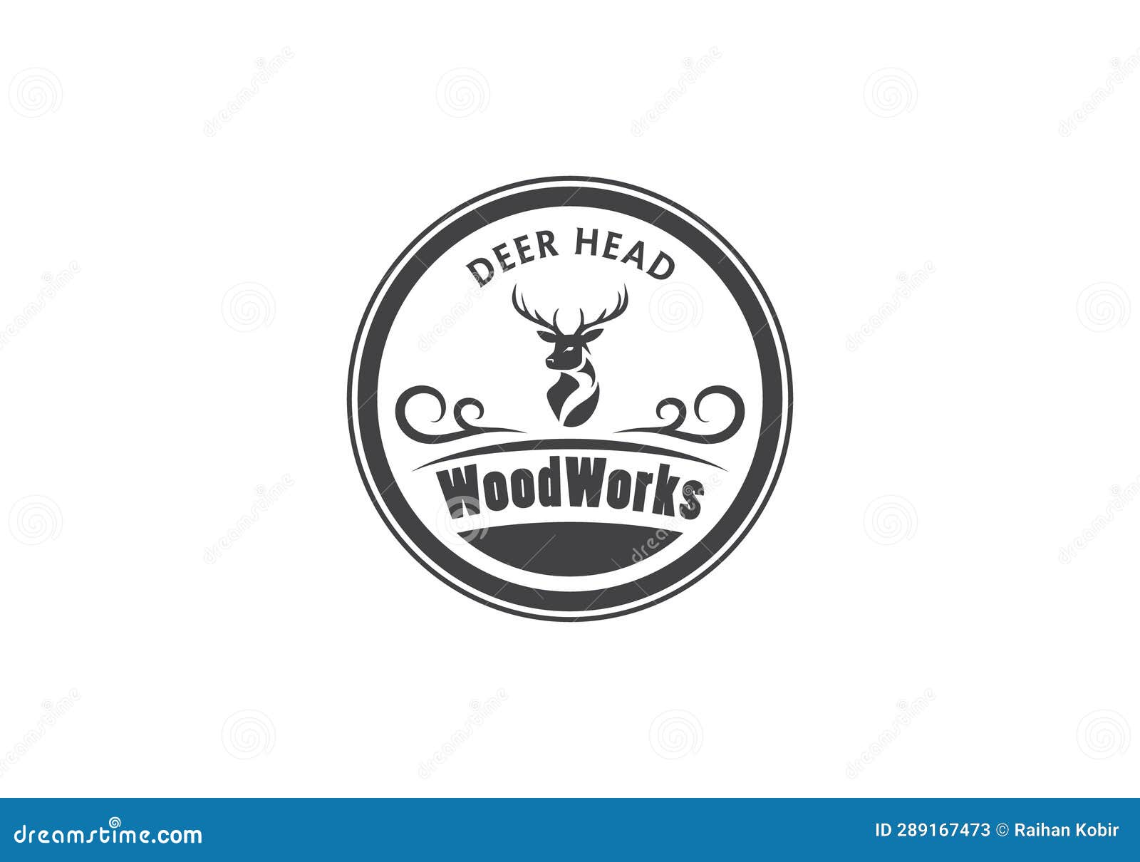 Deer logo design stock illustration. Illustration of management 289167473