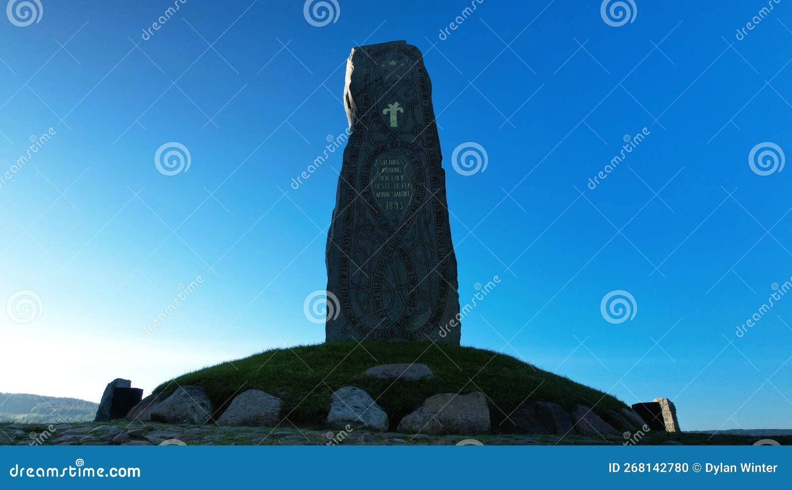 close up view vasa monument in rattvik dalarna sweden