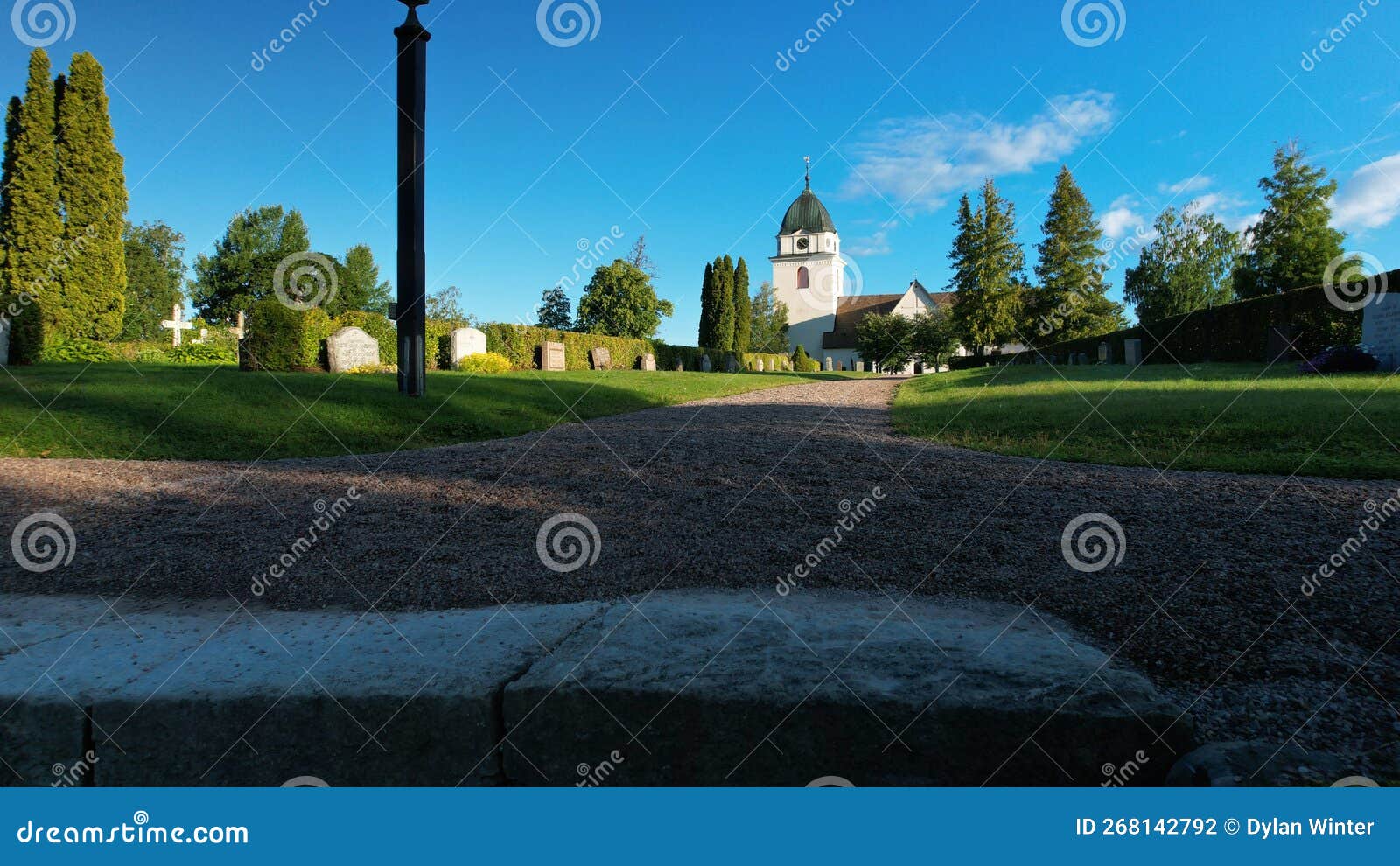 low angle view church in the picturesque town rattvik in sweden