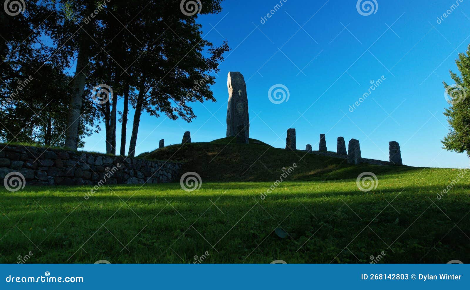 the wasa stone or vasa monument in rattvik dalarna sweden