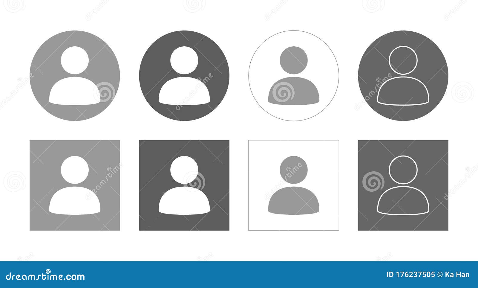 Avatar, default, head, person, unknown, user, anonym icon - Free