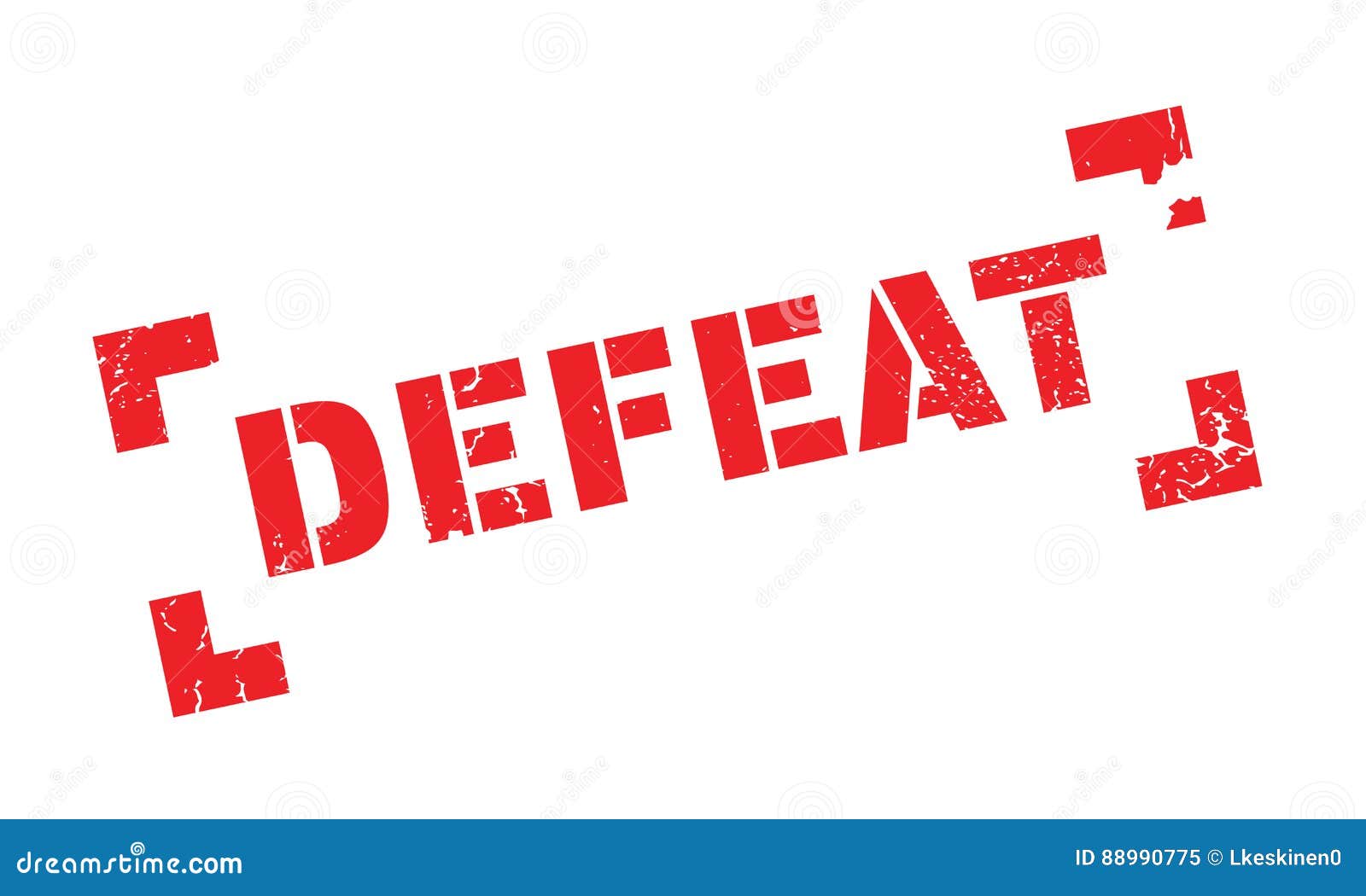 Defeat rubber stamp stock vector. Illustration of grunge 88990775