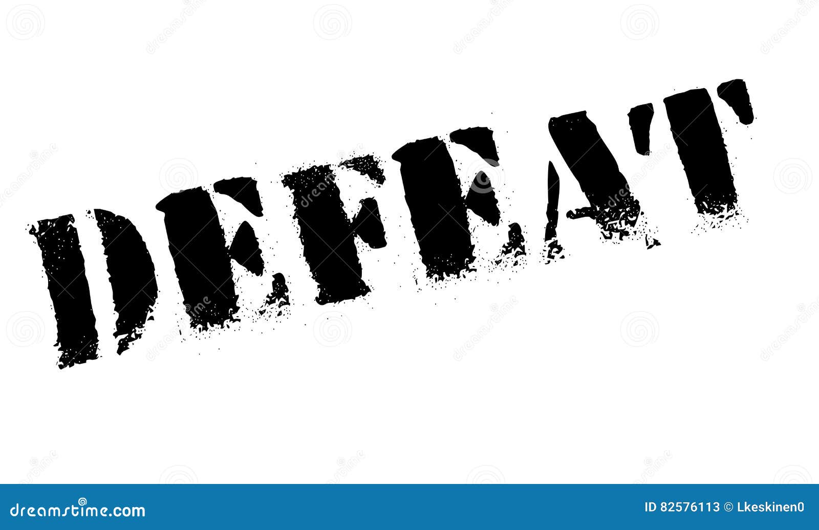 defeat stamp rubber grunge