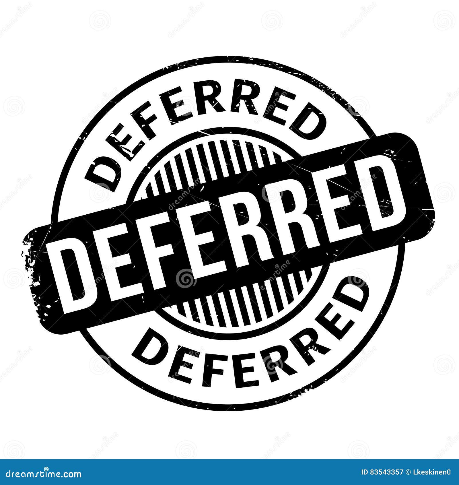 deferred rubber stamp