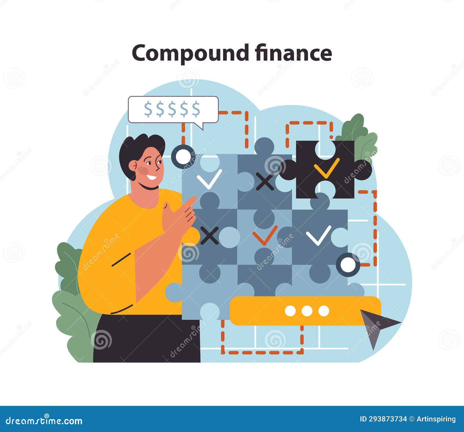 DeFi, Decentralized Finance. Compound Finances, Ethereum-based DeFi  Protocol Stock Vector - Illustration of network, link: 293873734