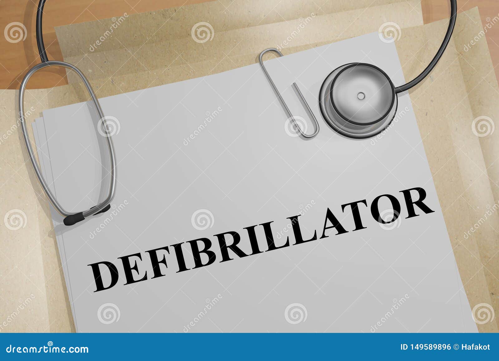 DEFIBRILLATOR Medical Instrument Stock Illustration Illustration of