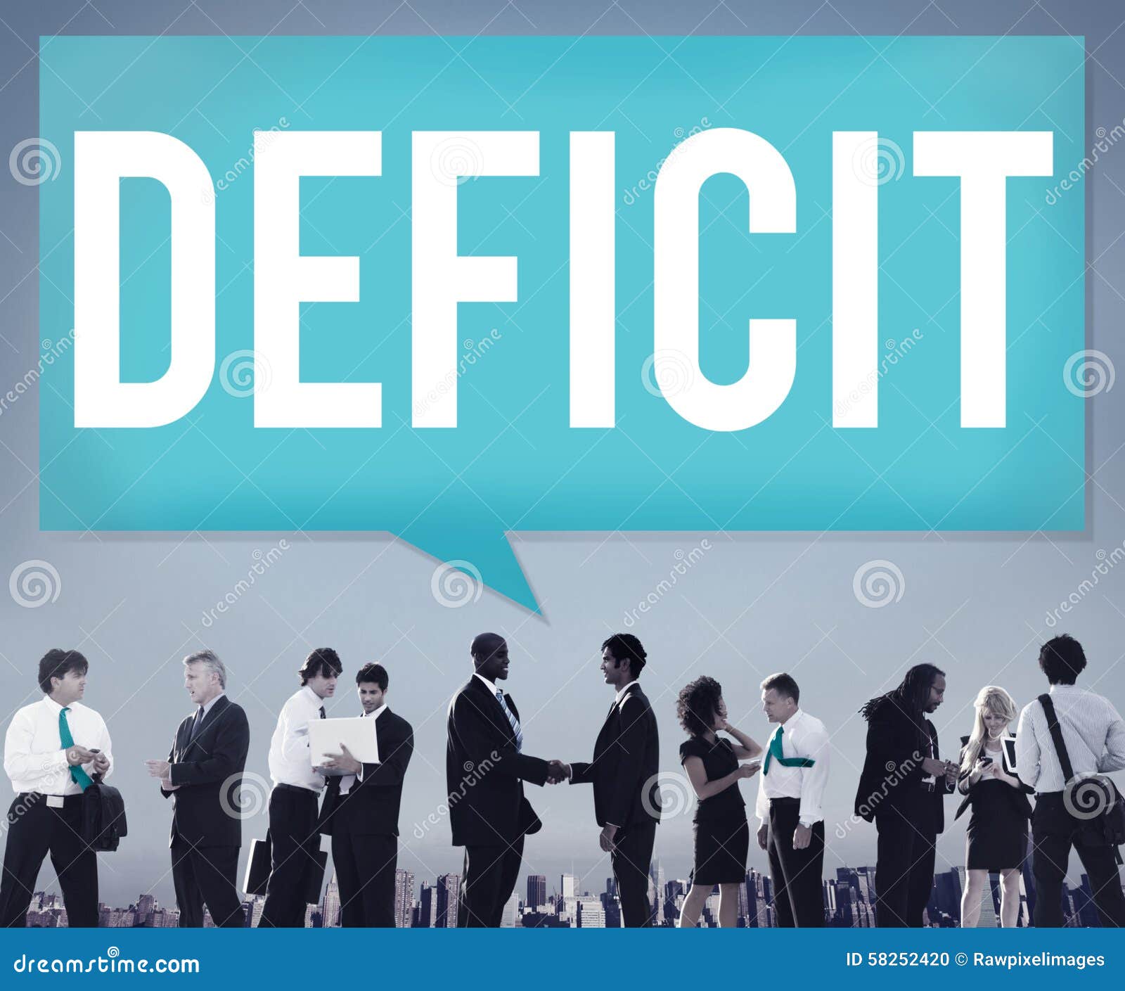 deficit risk loss deduct recession concept