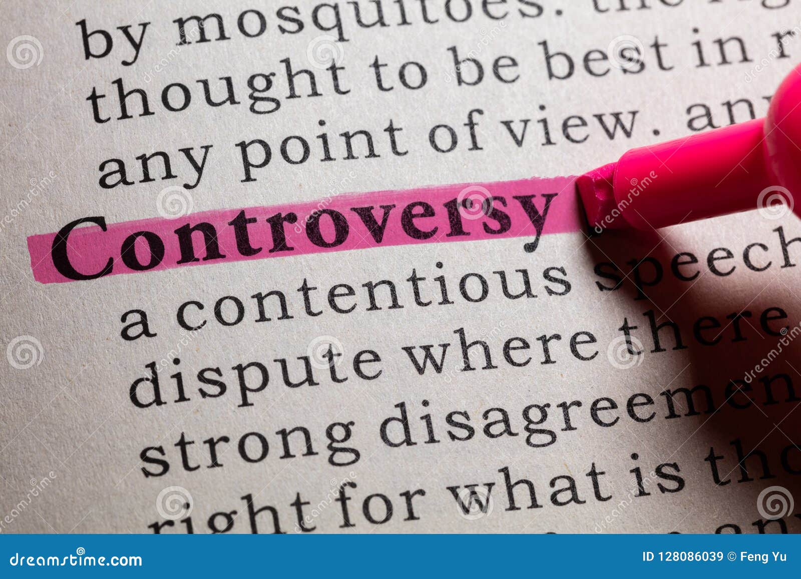 Definition of controversy stock image. Image of closeup 128086039