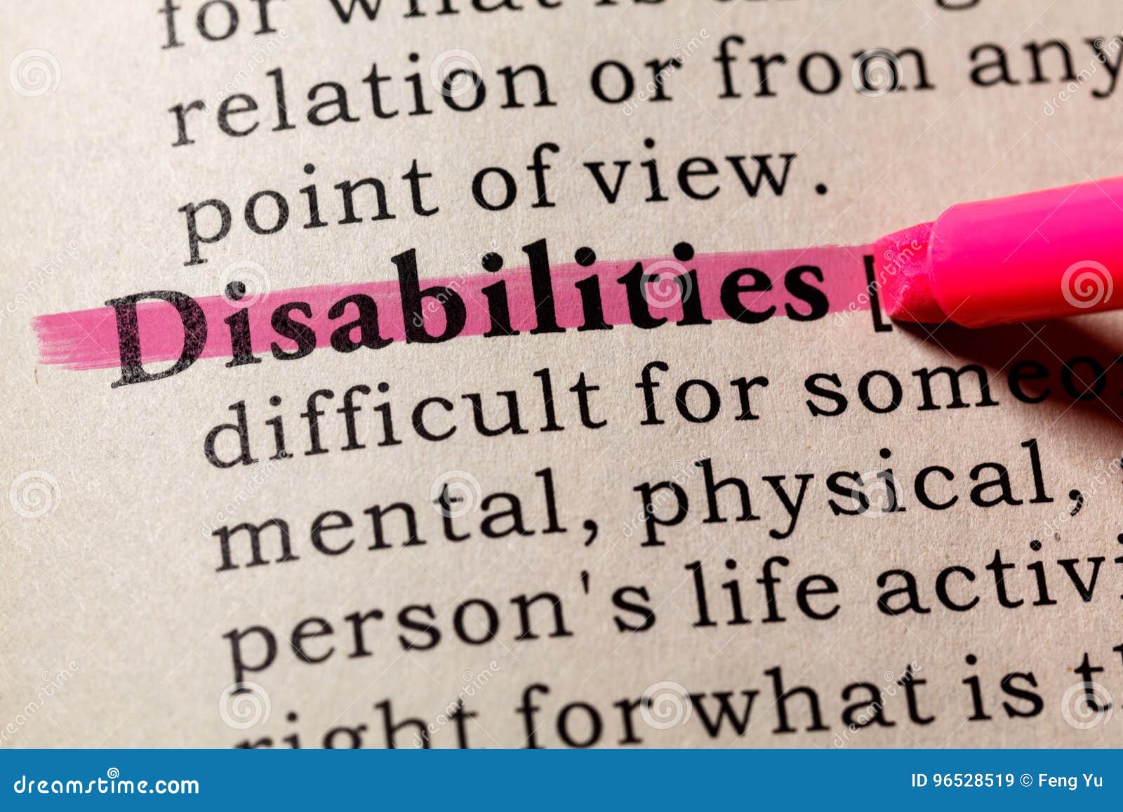 definition of disabilities