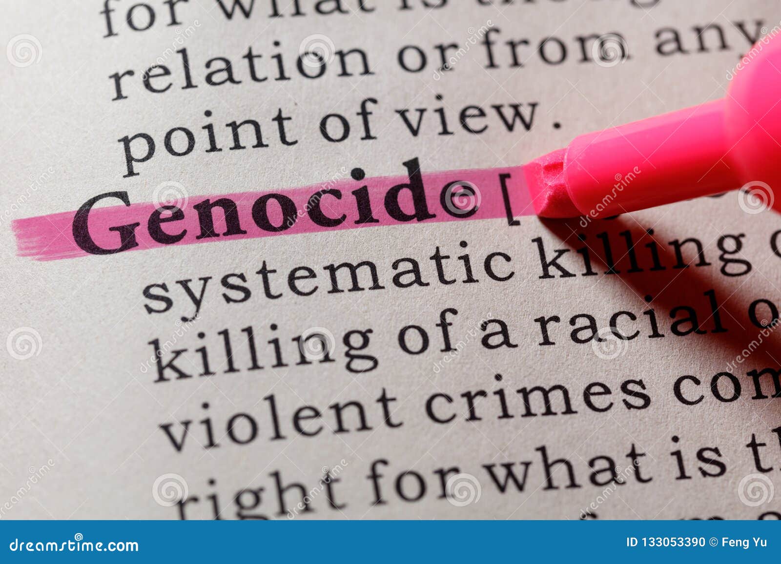 Definition of genocide stock photo. Image of mark, dictionary 133053390