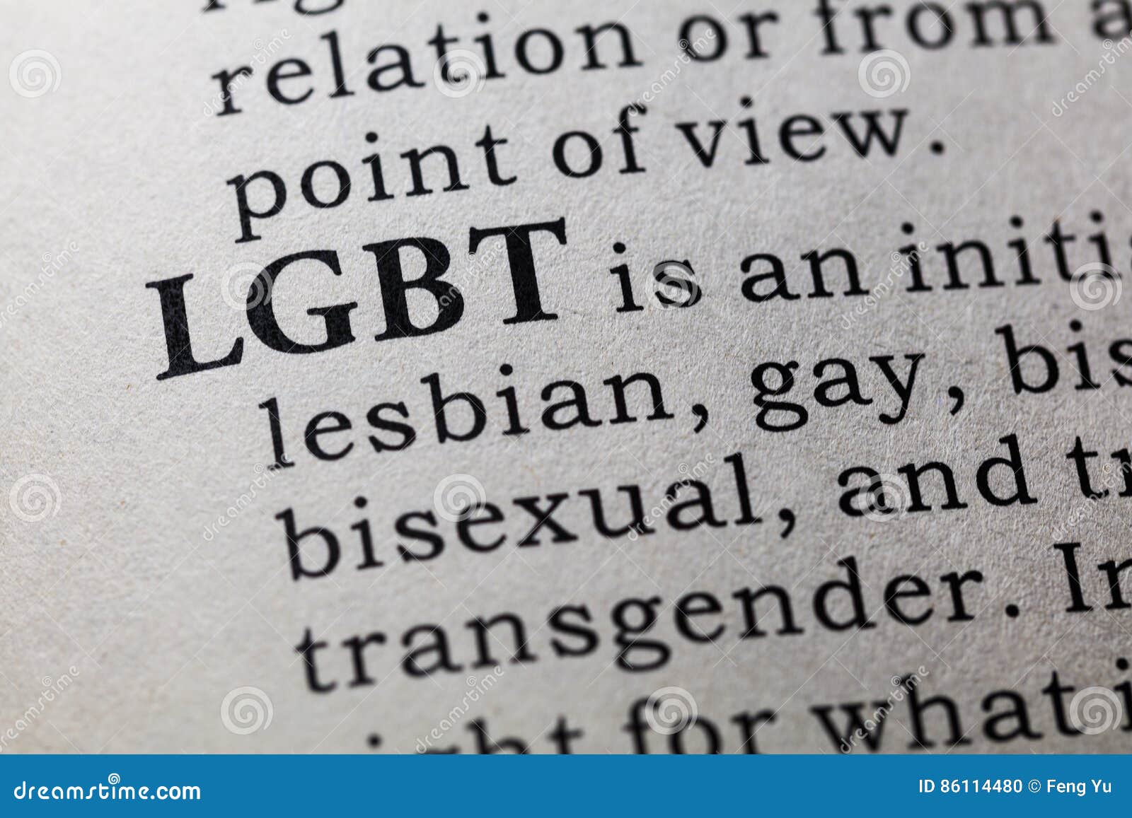 Definition of LGBT stock photo. Image of acronym, transgender 86114480